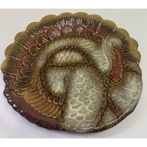 Turkey Plate Set Of 2 Size 8.5"